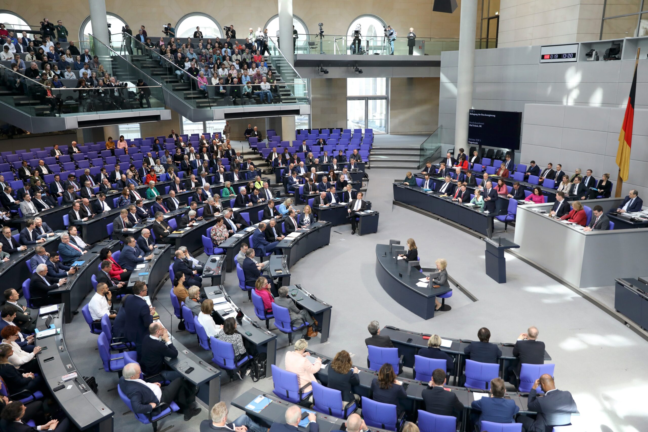 berlin,,germany,,march,13,,2024.,following,a,government,declaration,,chancellor