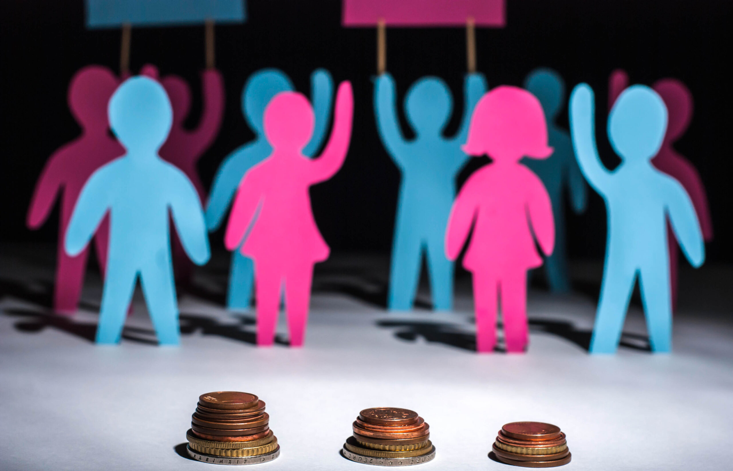 people,are,on,strike,against,salary,cuts.,job,cuts.,salary
