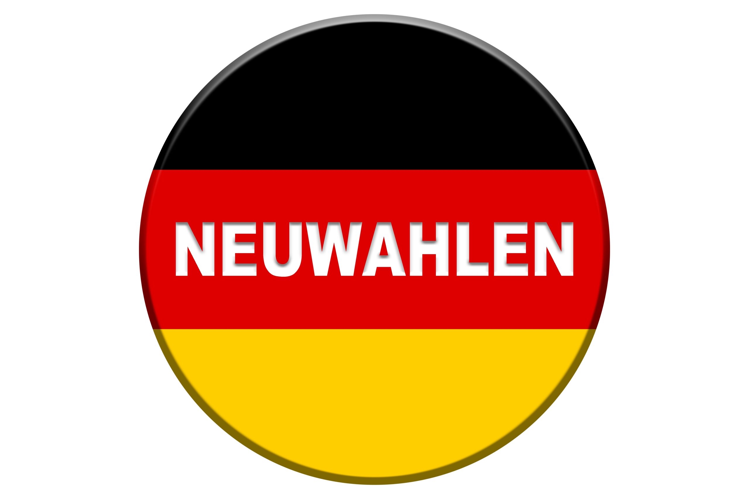 neuwahl,(snap,election),for,bundestagswahl,(german,federal,election),badge,with